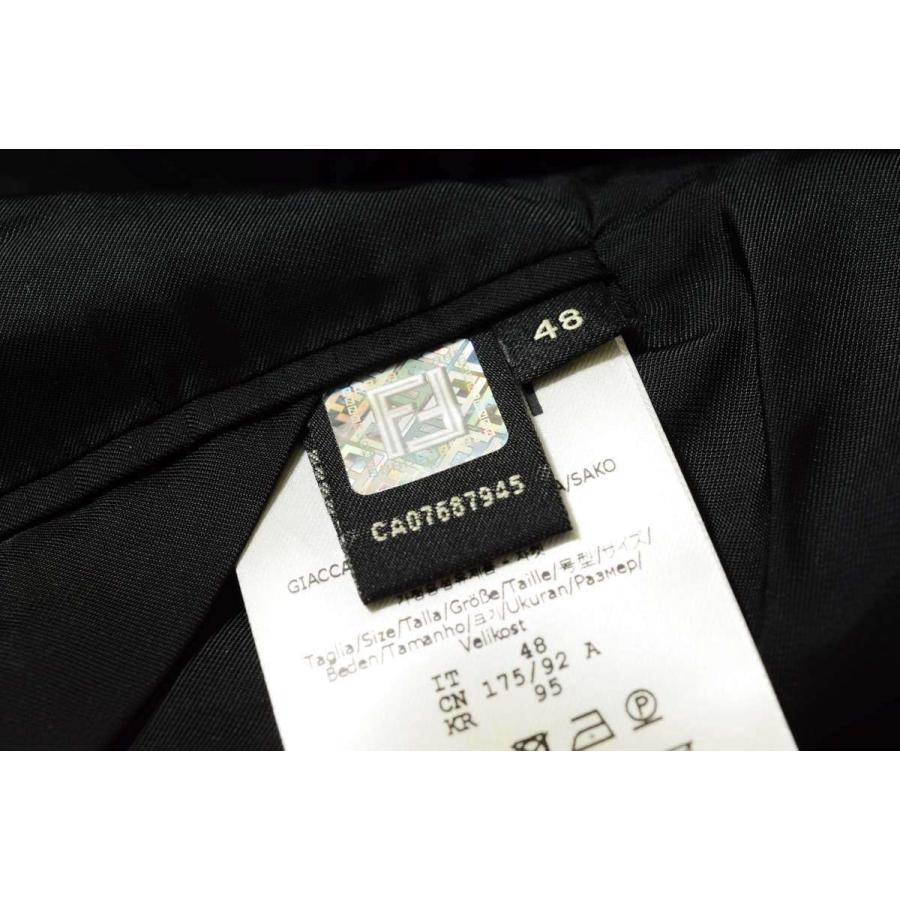 FENDI 美品 ウール グラデーションジャケット 48 グレー フェンディ 