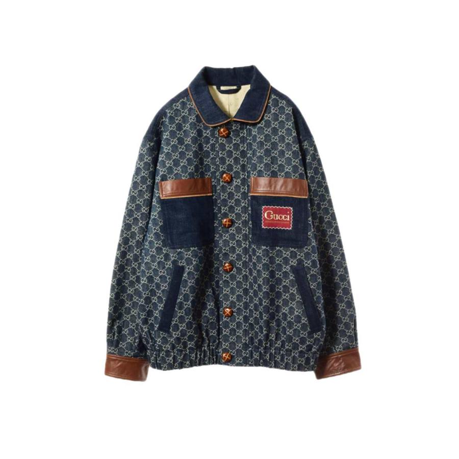 GUCCI 美品 エコ ウォッシュド オーガニックデニム ボンバージャケット 