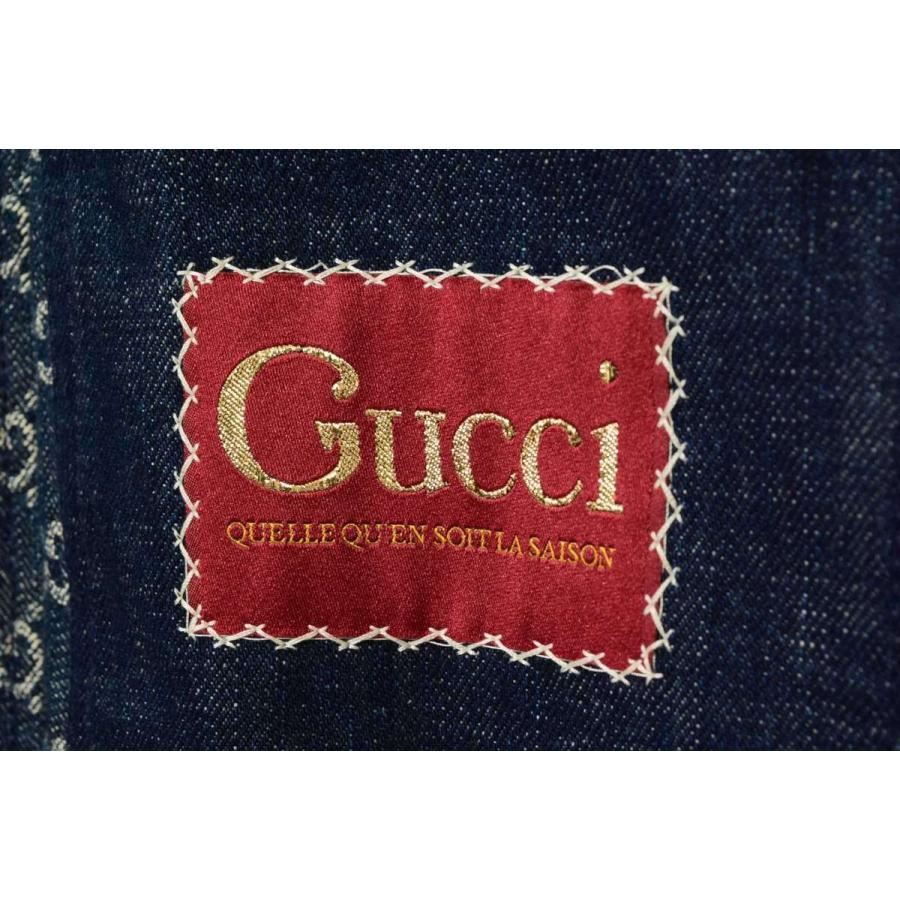 GUCCI 美品 エコ ウォッシュド オーガニックデニム ボンバージャケット 