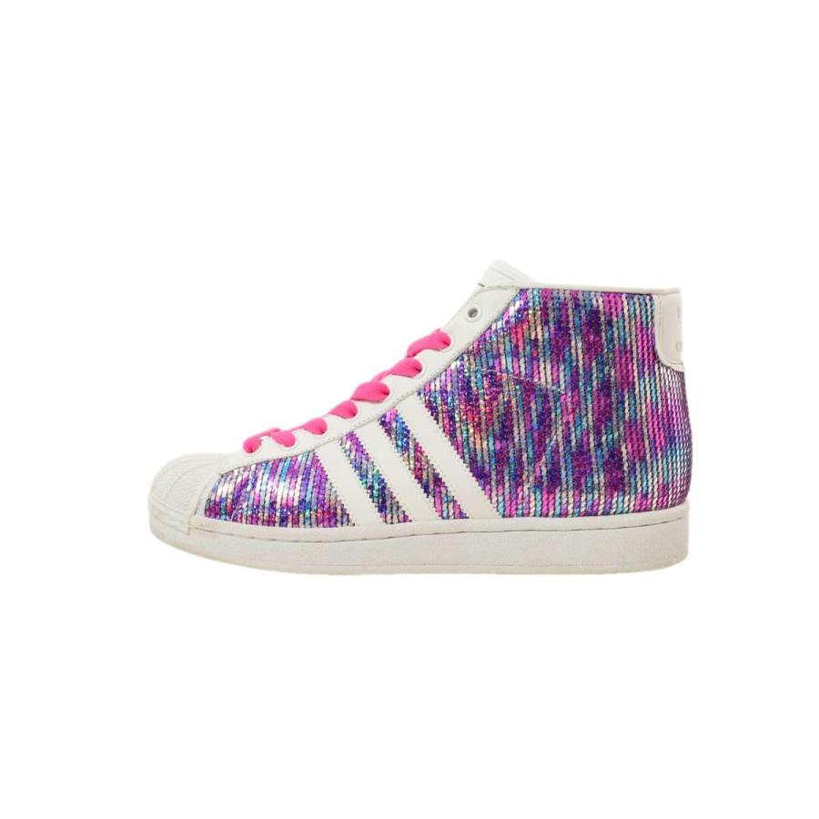 adidas JEREMY SCOTT スパンコール ハイカット スニーカー US10 パープル アディダス KL4CUL2U22｜cyclehearts｜04