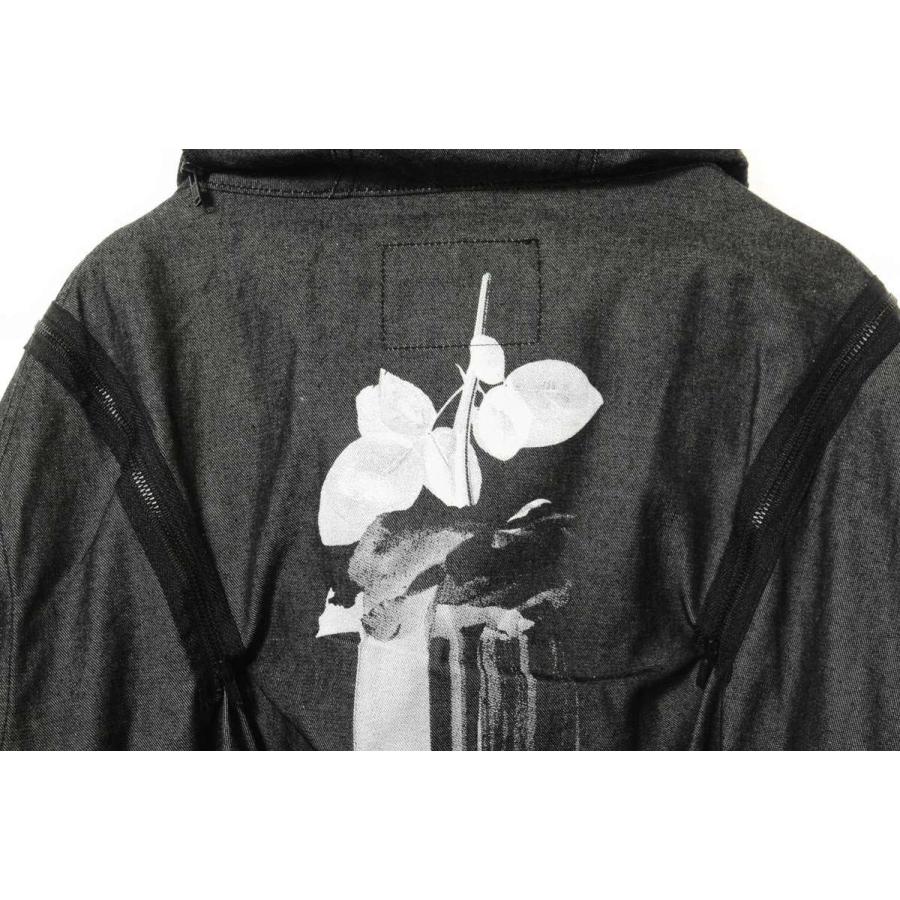 ALMOSTBLACK 未使用 デニム ジップ ジャケット 1 ブラック オール 