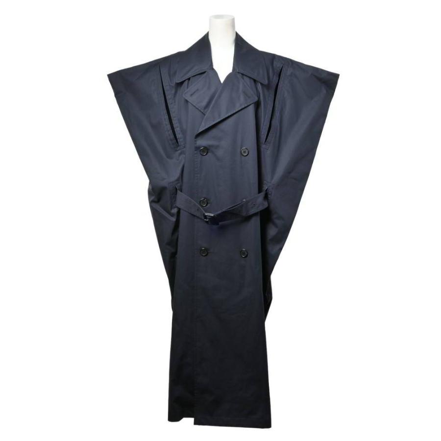 未使用 メンズファッション J W Anderson Kite ベルテッド 変形 トレンチ コート M ファッション ネイビー J W アンダーソン