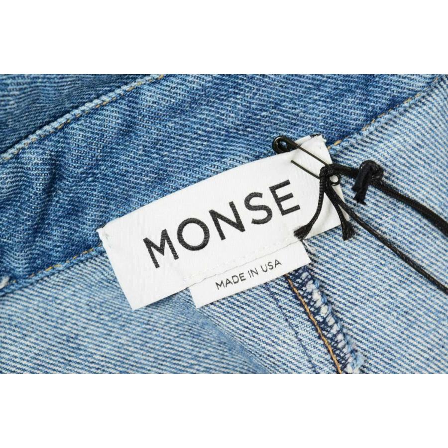 未使用 MONSE カットオフ デニム ドレス XS ブルー モンス KL4CUAKH28  