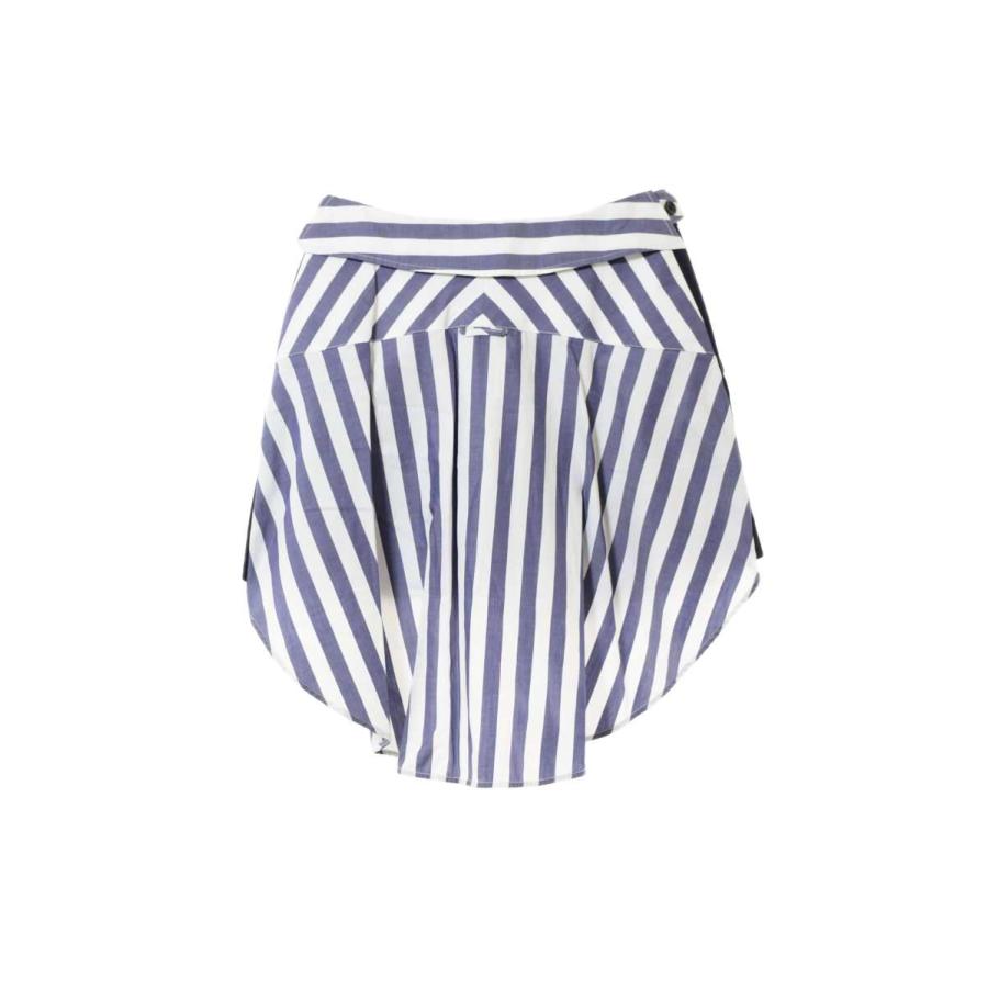 メーカー直送 Kl4cplqc35 レディース モンス スカート 未使用 Monse パネル切替 ストライプスカート 2 ネイビー モンス ボトムス パンツ