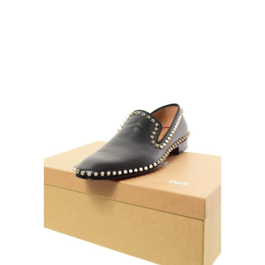 安い Kl4cpchu32 メンズ クリスチャンルブタン ドレスシューズ 未使用 Christian Louboutin Casanopump スタッズ カーフ レザー シューズ 41 26cm ブラック クリスチャンルブタン シューズ Smssvg Org