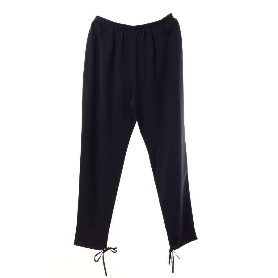 未使用 Chloe シルク混 リラックス パンツ 36 ネイビー クロエ KL4CQBPA49_1