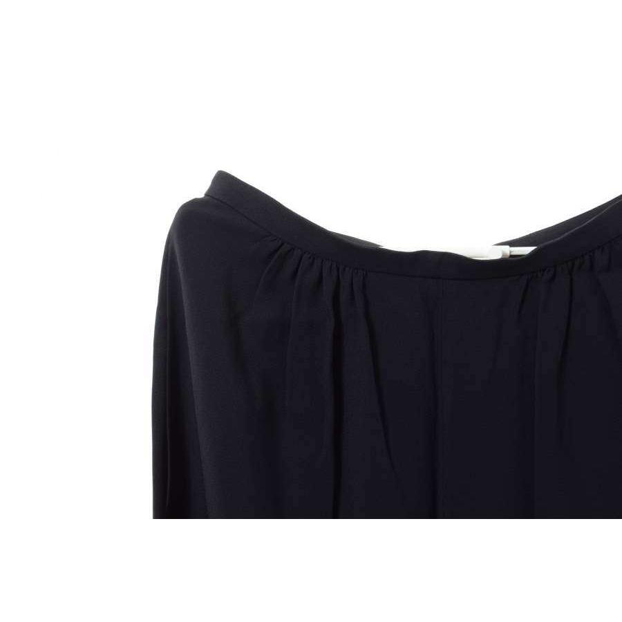 未使用 Chloe シルク混 リラックス パンツ 36 ネイビー クロエ KL4CQBPA49_2