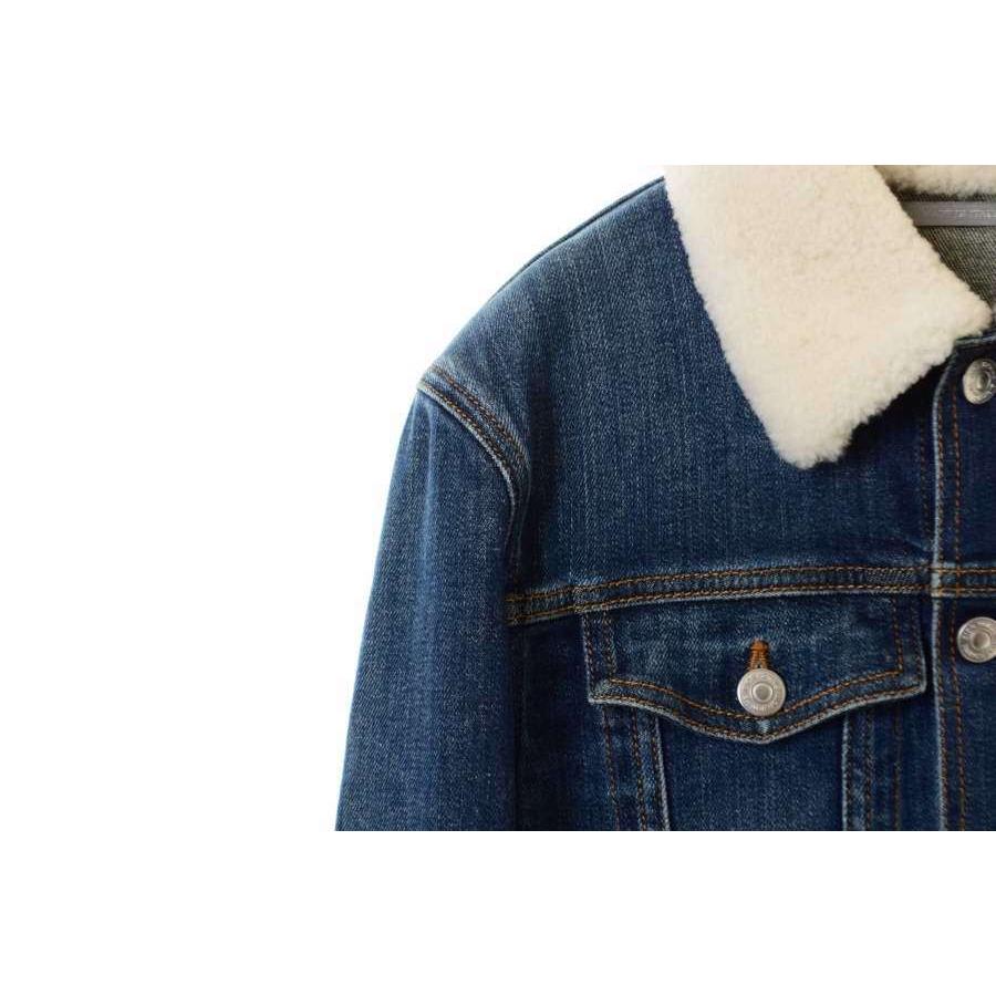 Dior HOMME 美品 ボア デニム ジャケット 44 ブルー ディオール