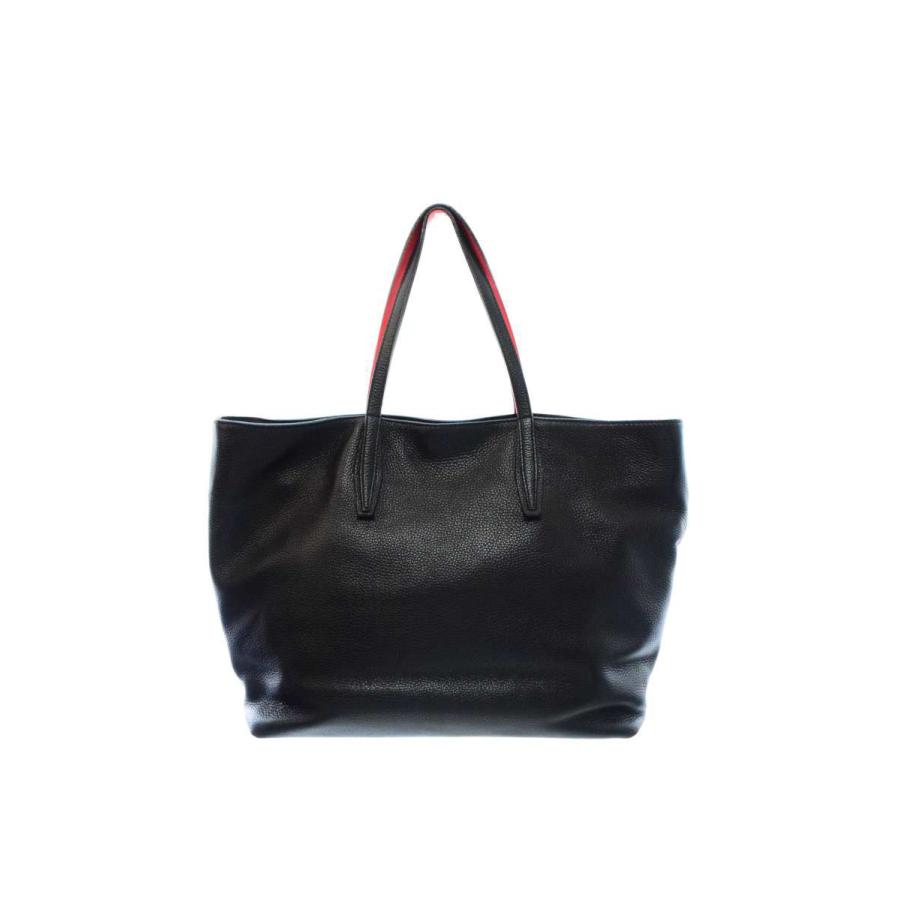 GIANNI CHIARINI ブラックレザートートバッグ