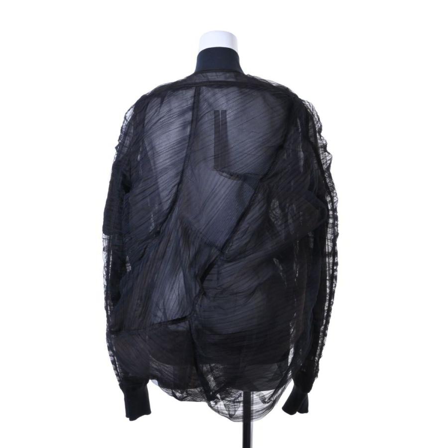 Rick Owens 美品 アシンメトリー ギャザー ブルゾン 40 ブラック 