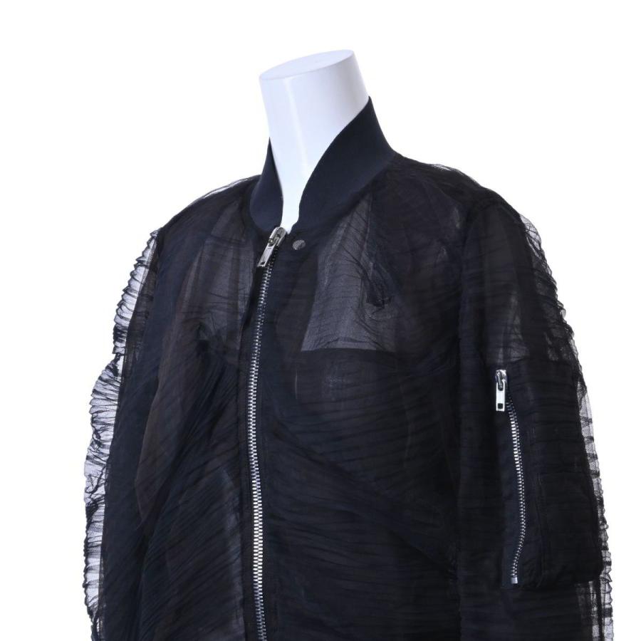 Rick Owens 美品 アシンメトリー ギャザー ブルゾン 40 ブラック 