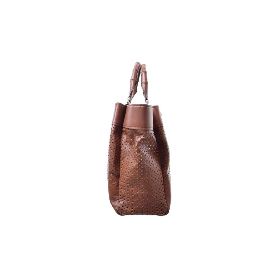 COLE HAAN パーフォレーテッド レザー サッチェル 2way バッグ  