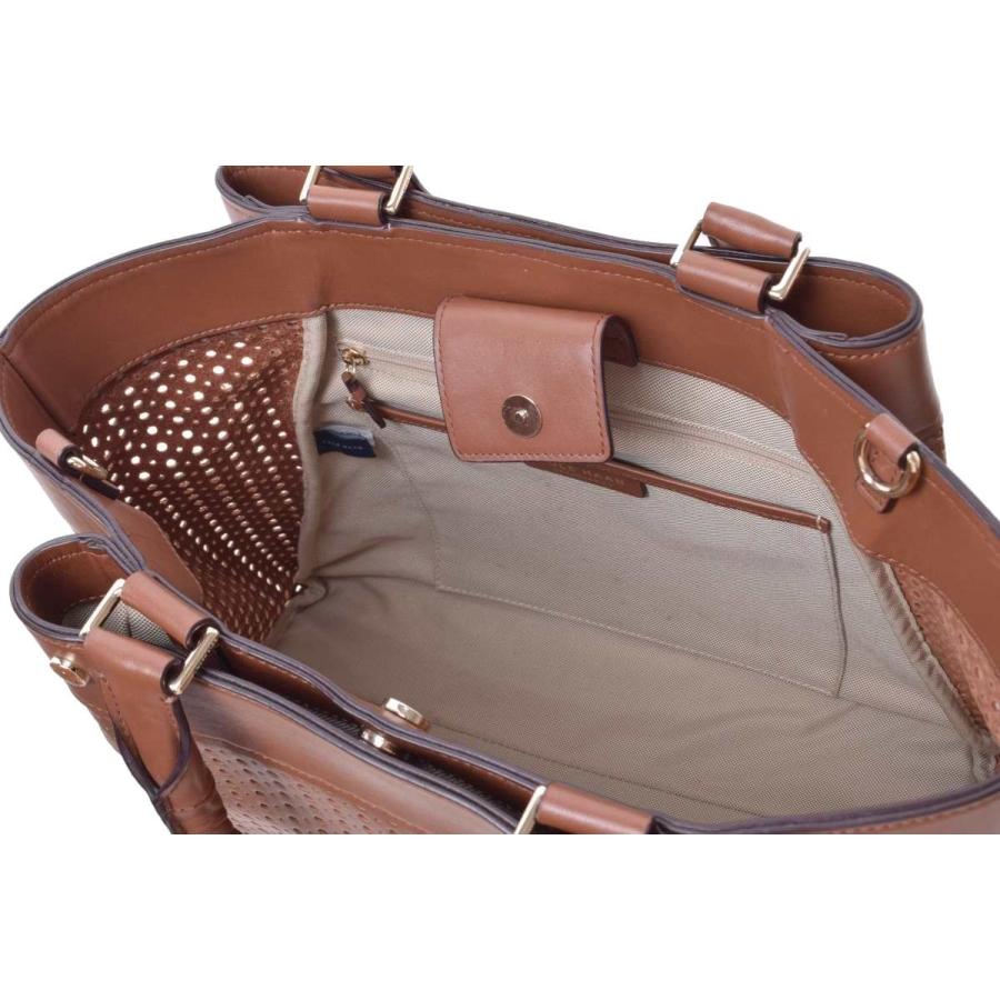COLE HAAN パーフォレーテッド レザー サッチェル 2way バッグ  