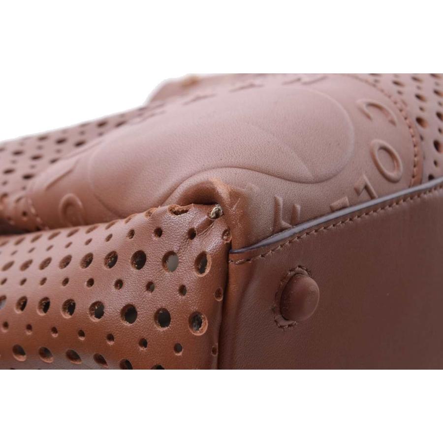 COLE HAAN（コールハーン） パーフォレーテッド レザー サッチェル 