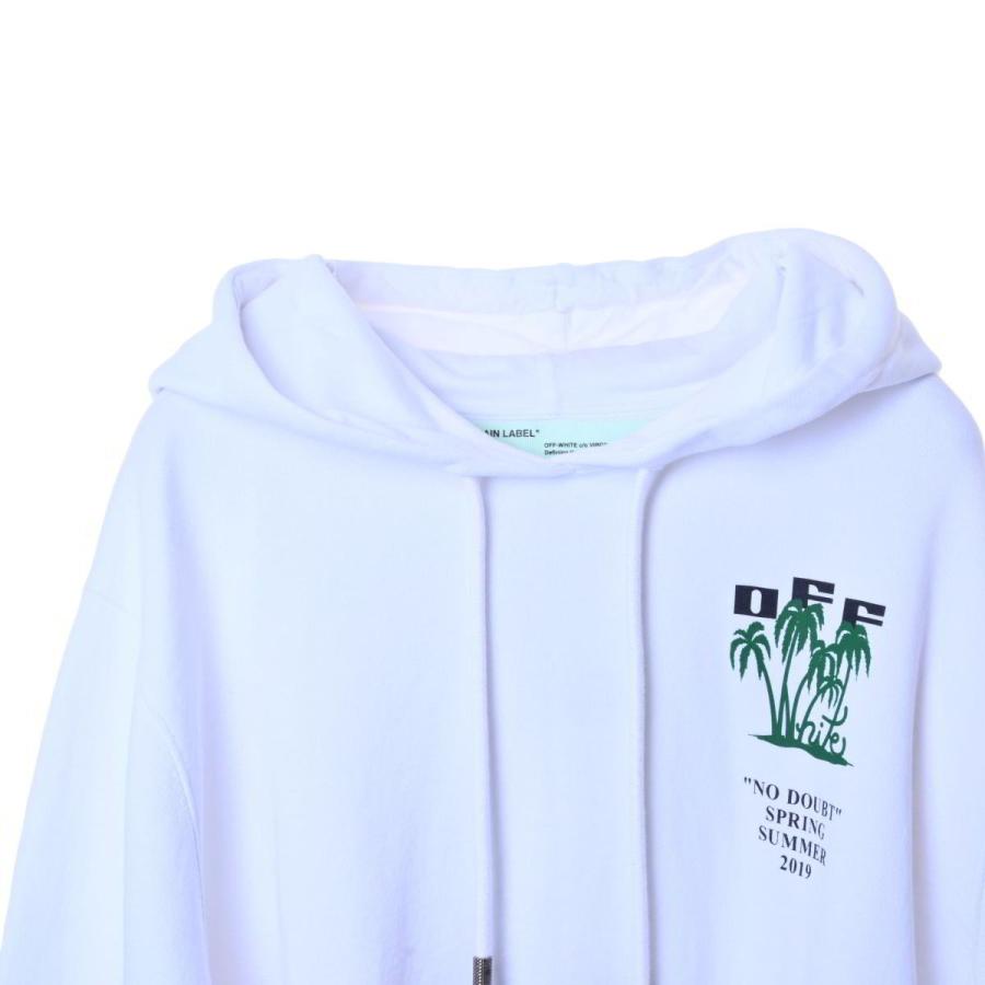 Off-White - OFF-WHITE NO DOUBT プリント パーカ off white（オフホワイト） OFF-WHITE NO DOUBT プリント パーカ S