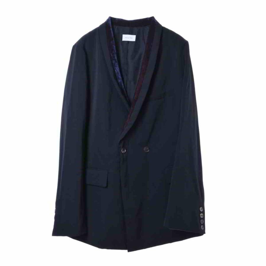 BED j.w. FORD ベッドフォード ショールカラージャケット ブラック-