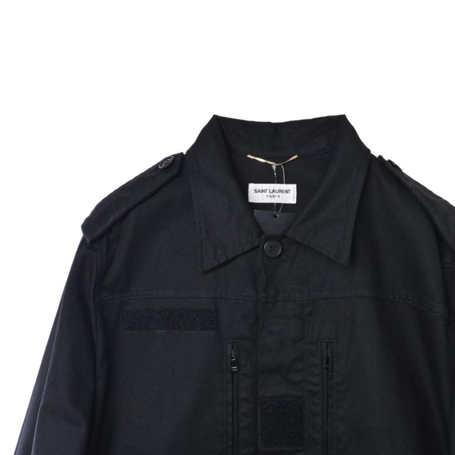 SAINT LAURENT 美品 Saint Laurent Paris コットン ミリタリー  