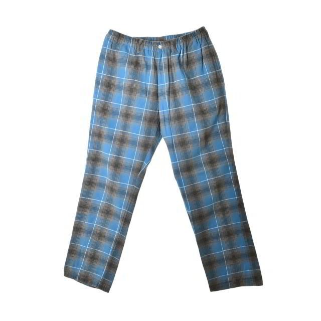 COOTIE PRODUCTIONS 美品 オンブレチェック ネル イージーパンツ L 