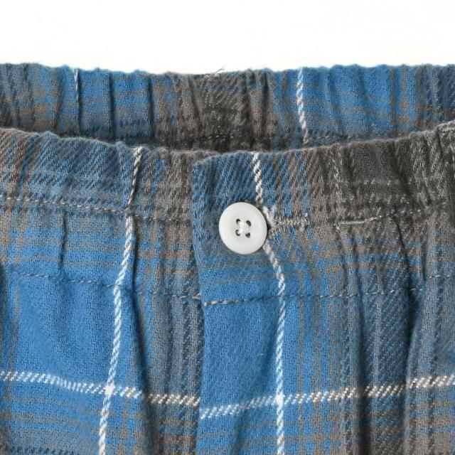 COOTIE PRODUCTIONS 美品 オンブレチェック ネル イージーパンツ L 
