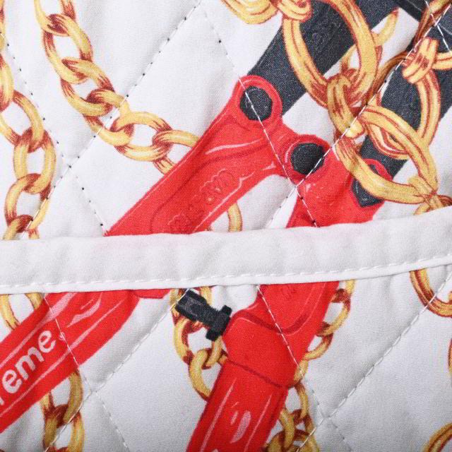 Supreme（シュプリーム） チェーンプリント キルティング ジャケット M 