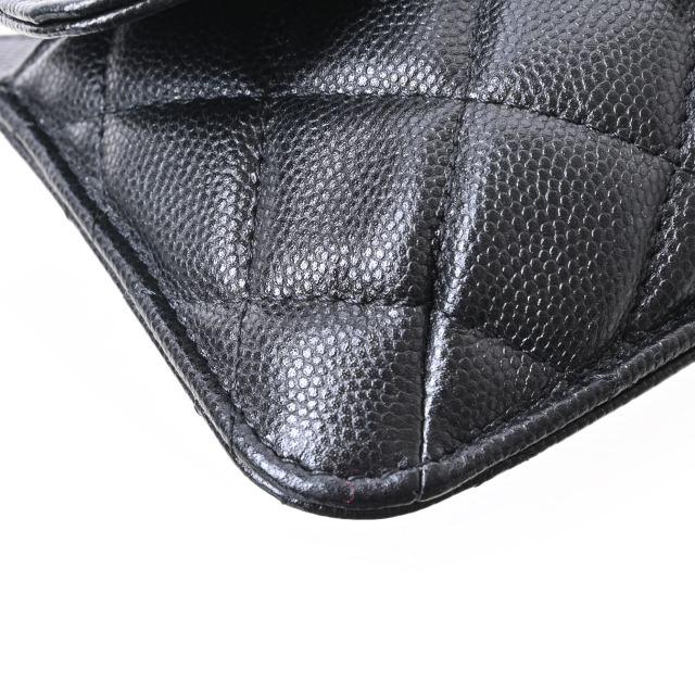 CHANEL 美品 マトラッセ キャビアスキン チェーンショルダー CHANEL 美品 マトラッセ キャビアスキン チェーンショルダー