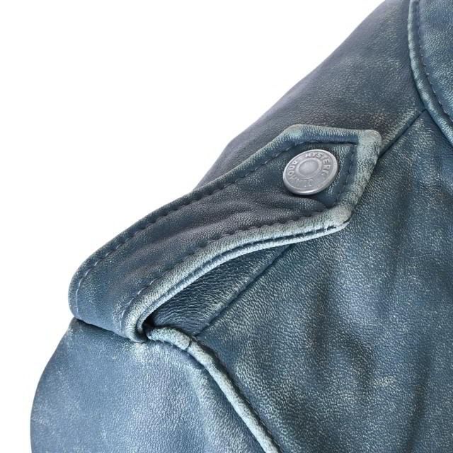 HYSTERIC GLAMOUR 美品 USED加工 ラムレザー ライダース ジャケット  