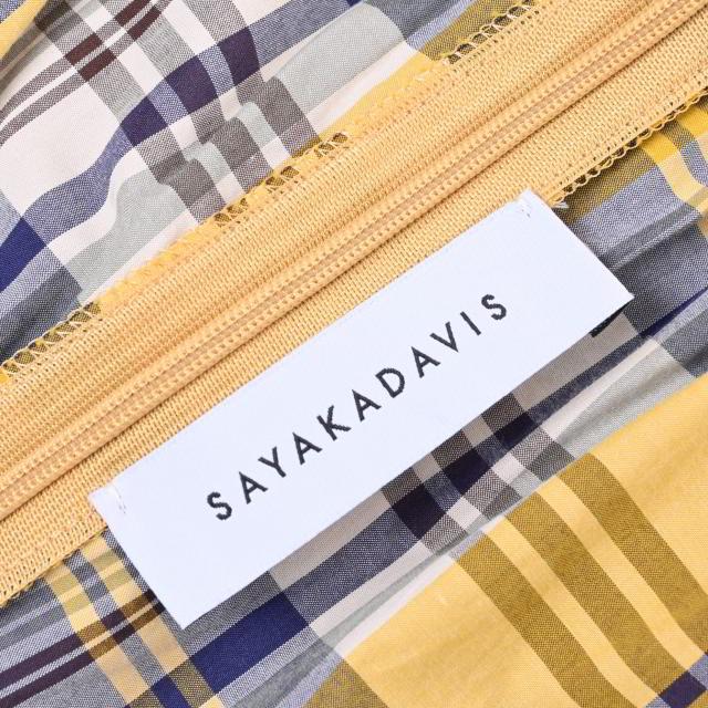 SAYAKADAVIS（サヤカディヴィス） 美品 ベルト付き チェック 