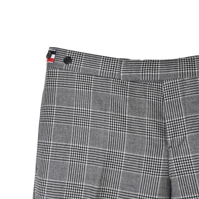 美品 THOM BROWNE 4BAR グレンチェック ウール スラックス パンツ 1  