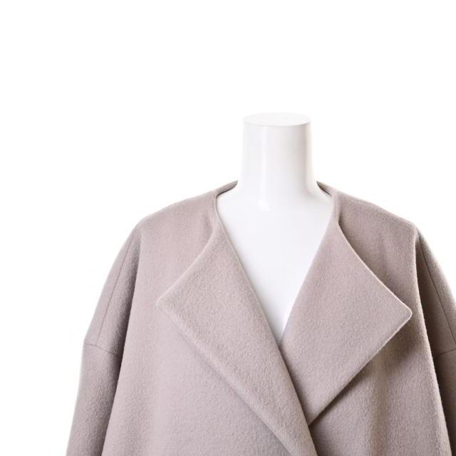 DEUXIÈME CLASSE グレー ウールコート Deuxieme Classe ウールアンゴラリバーコート ブラック