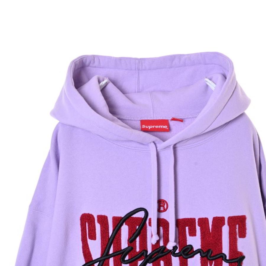 Supreme（シュプリーム） ワッペン プルオーバー パーカ L パープル