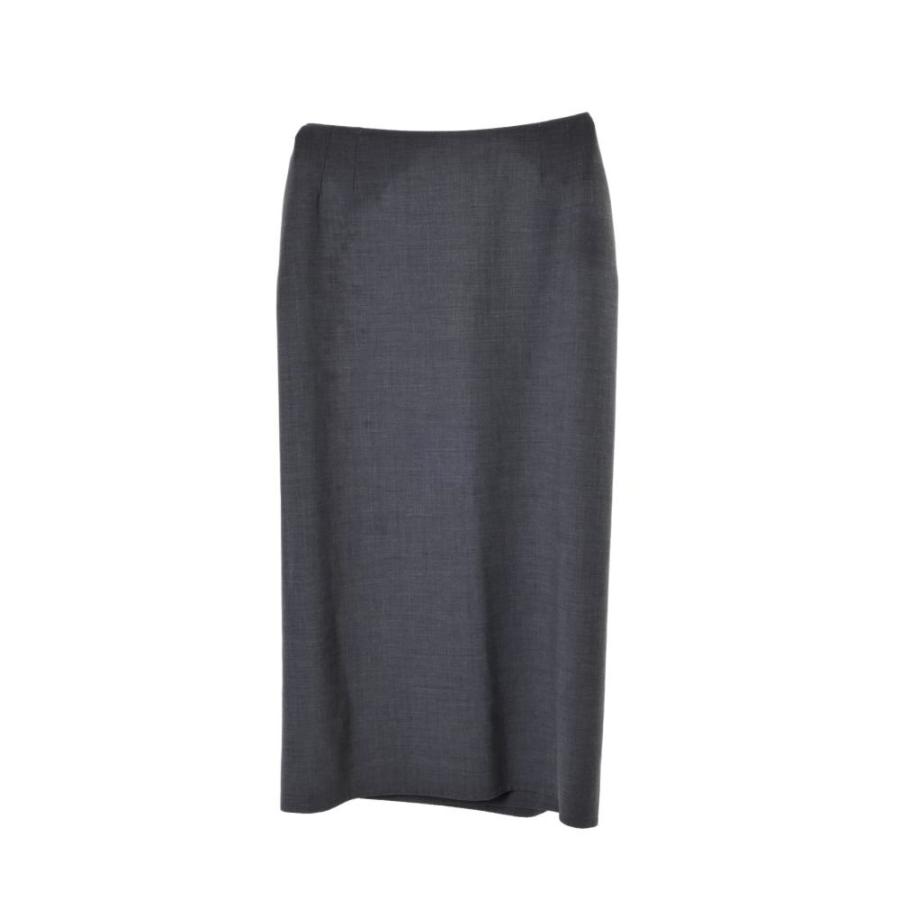 HERMES マルジェラ期 ウール ラップ スカート 38 グレー エルメス  