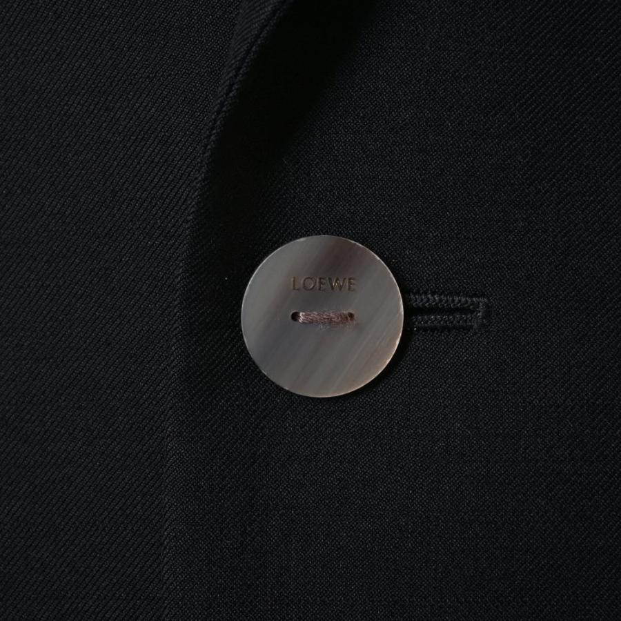 EGERIE 美品 LOEWE 2B ウール テーラード ジャケット 44 ブラック  