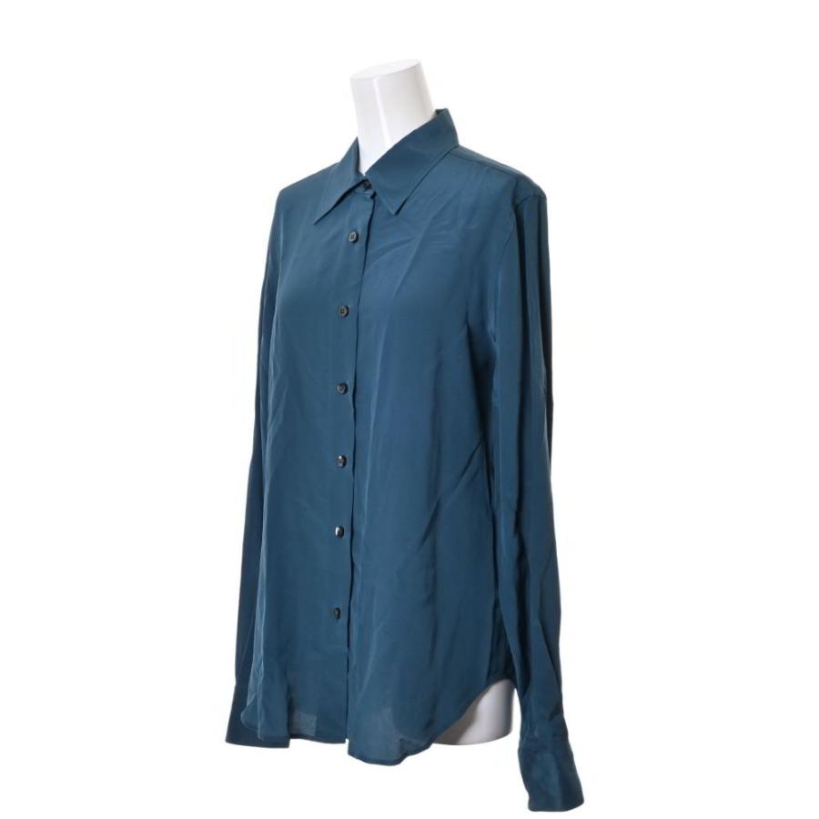 美品 Maison Margiela シルク シャツブラウス 42 グリーン