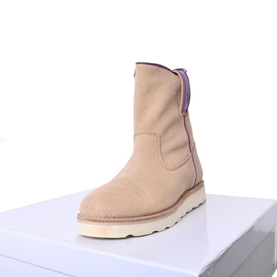 未使用 HYSTERIC GLAMOUR スエード ペコスブーツ 23.5cm ベージュ 