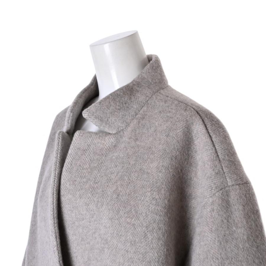 plage（プラージュ） 美品 スタンドカラー ウール混 コート - グレー