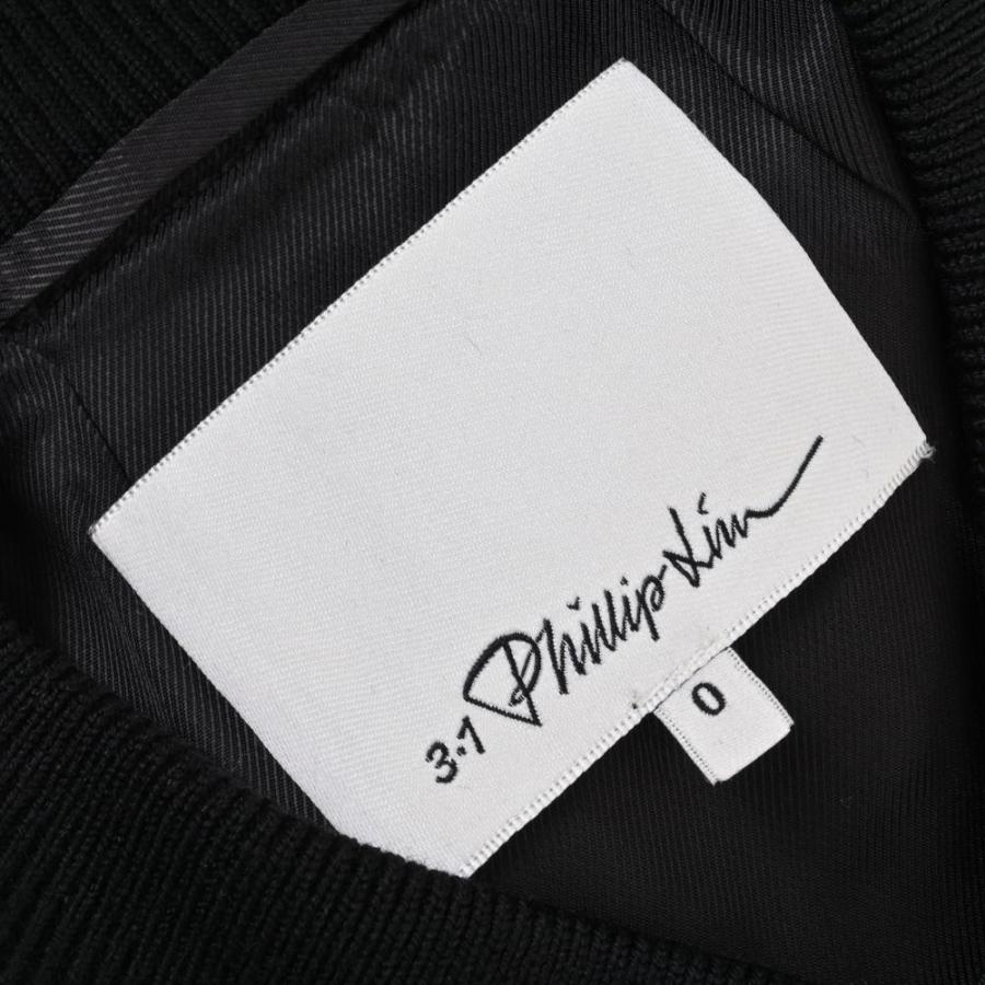 3.1 Phillip Lim ドッキング トレンチ コート 0 ブラック スリーワン  
