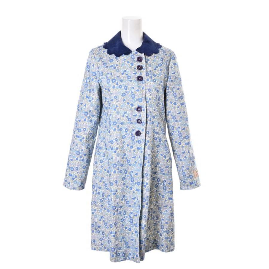 GUCCI 美品 キッズ フラワープリント ワンピース 12 ブルー グッチ  