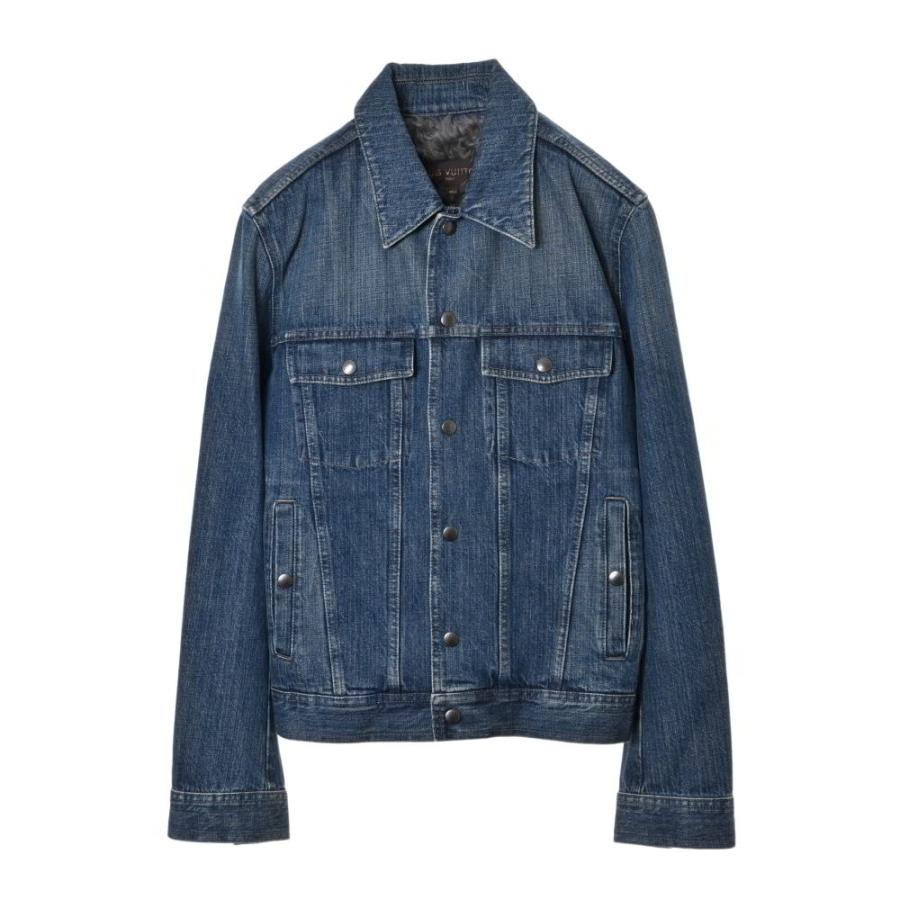 美品 LOUIS VUITTON 内ファー コットン デニム ジャケット 46 