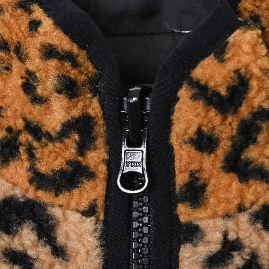 Supreme 美品 レオパード リバーシブル フリース ジャケット S  