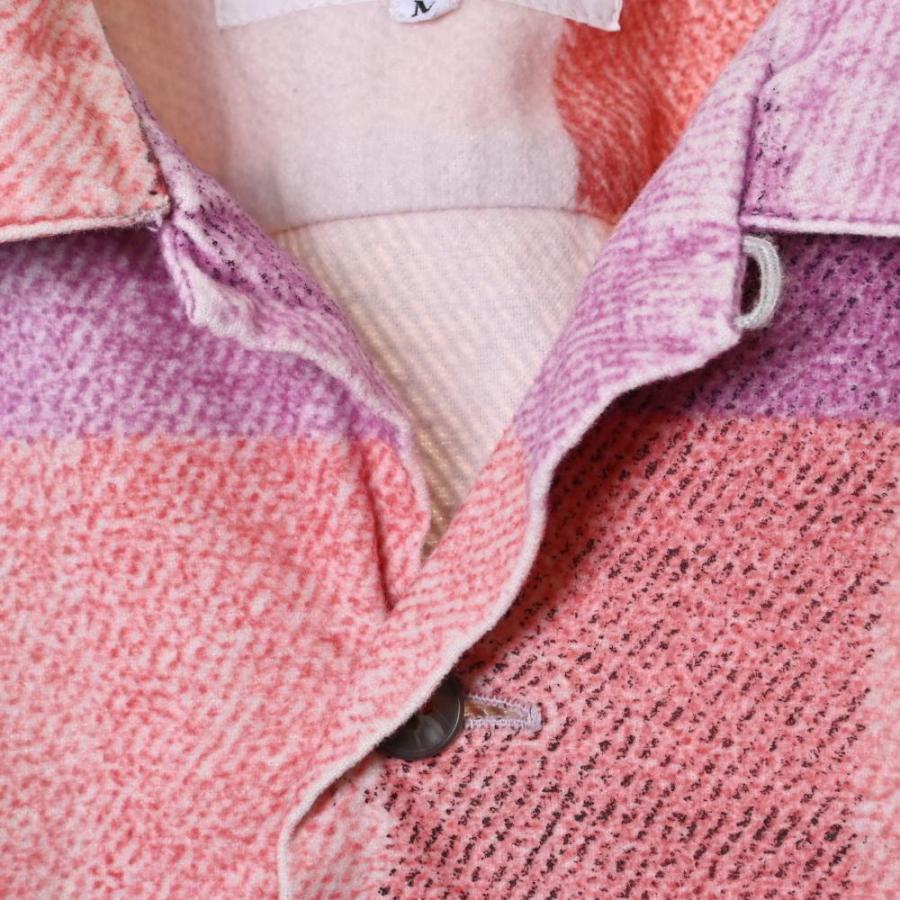 美品 General Reserch パラサイトポケット チェック ネル シャツ M