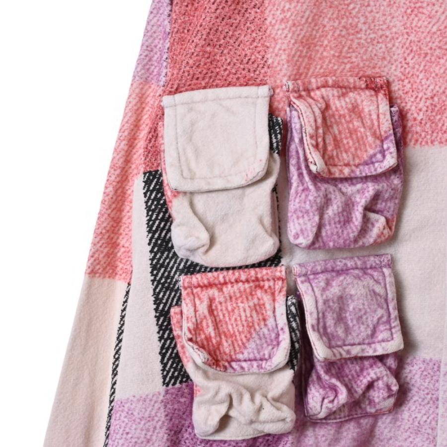 美品 General Reserch パラサイトポケット チェック ネル シャツ M