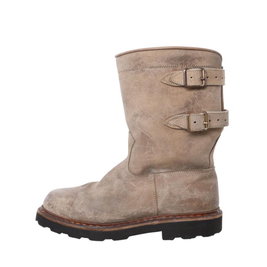 Paraboot SANGLIER 内ボア スエード エンジニア ブーツ 42 ベージュ 