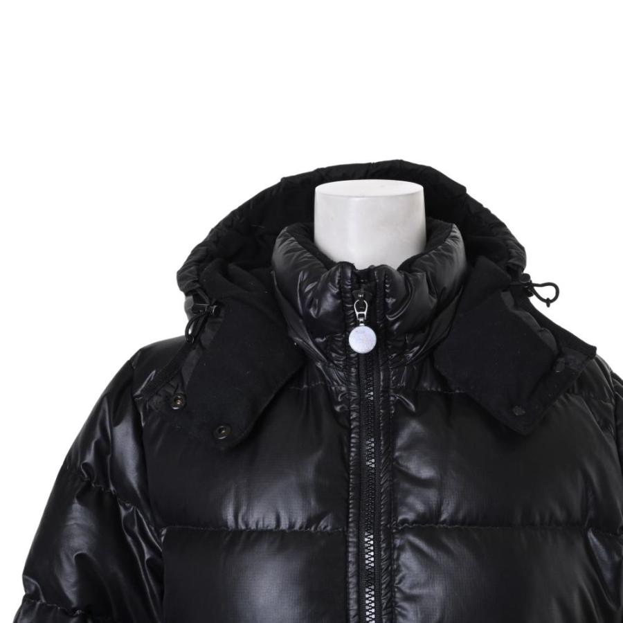 MONCLER MEINA ロング ダウン コート 0 ブラック モンクレール 