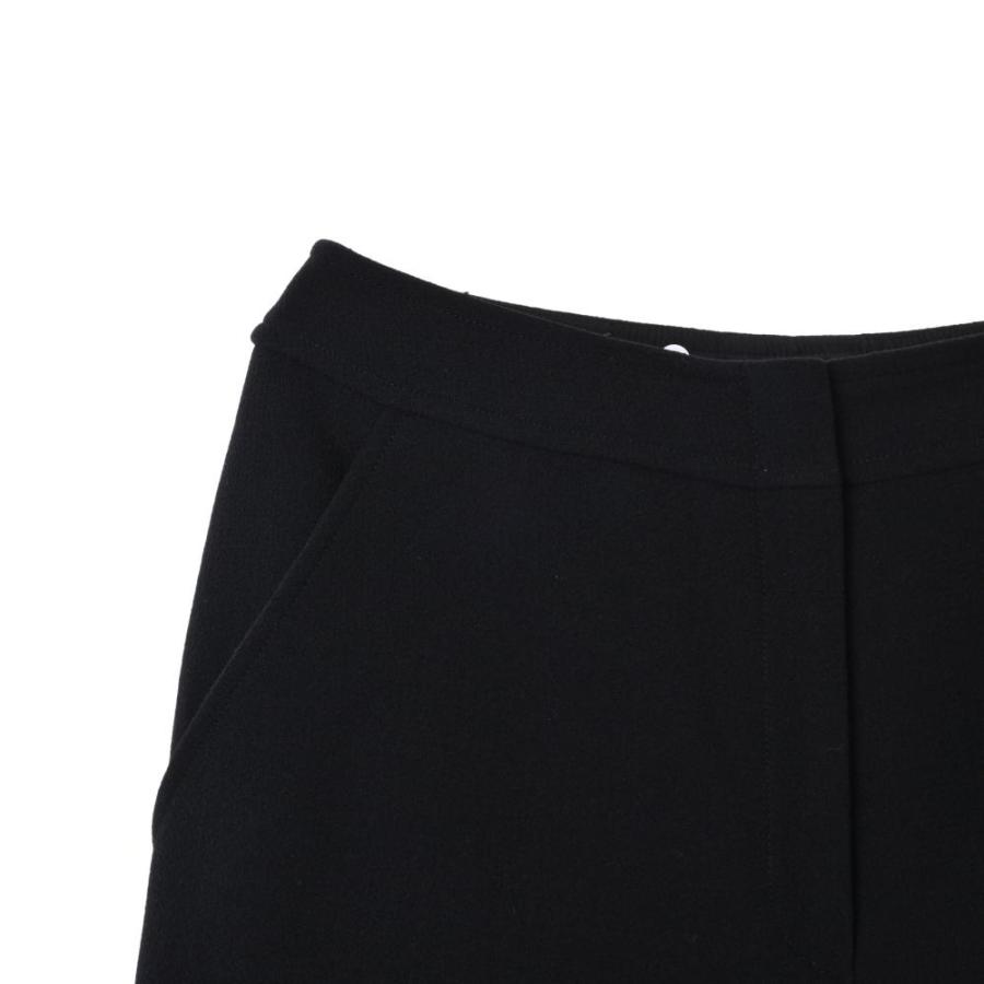 CHANEL 美品 97A ココボタン付き ウール パンツ 38 ブラック シャネル 