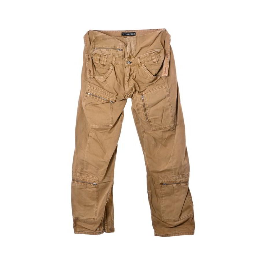Y/PROJECT コットン カーゴパンツ S ブラウン ワイ・プロジェクト  