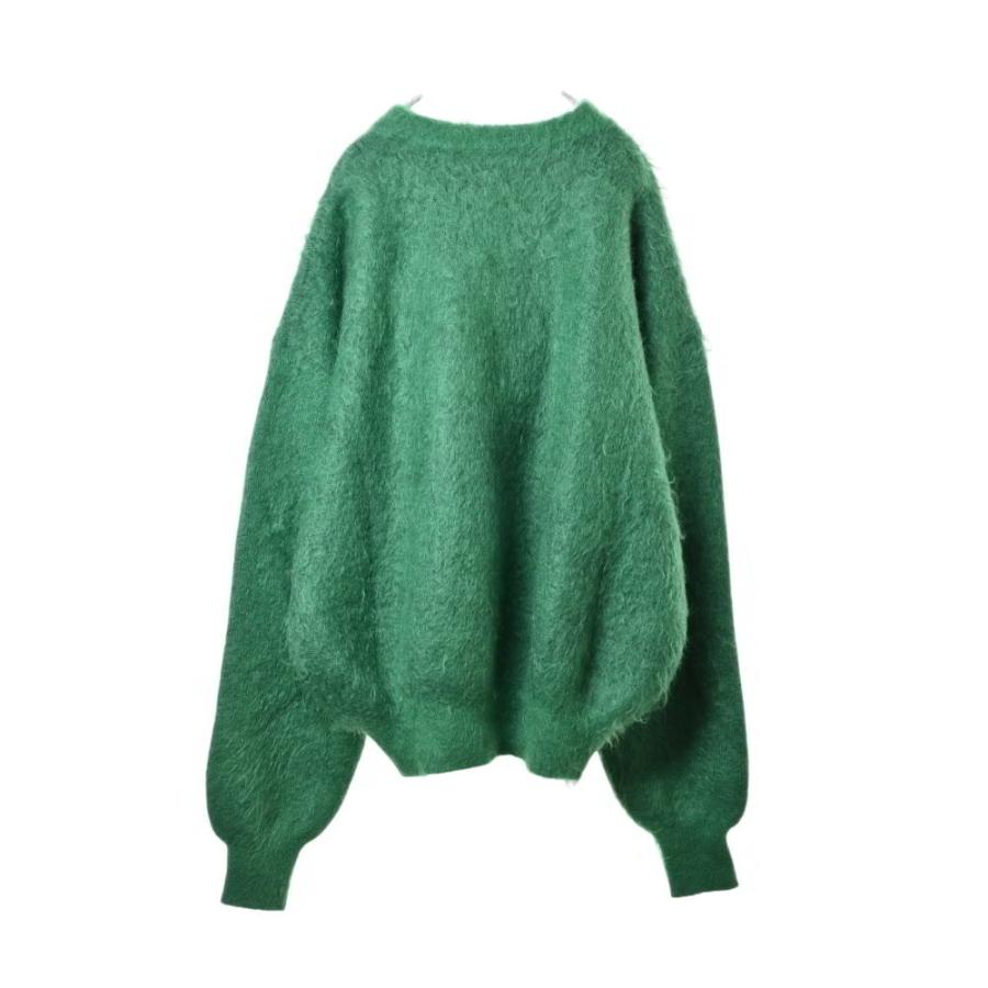美品 SAINT MICHAEL モヘア混 クルーネック ニット XL グリーン セント 