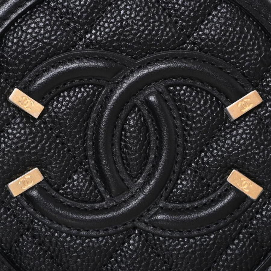 未使用 CHANEL 27番台 キャビアスキン CCフィリグリー チェーン  