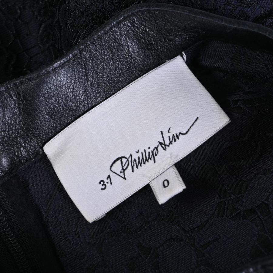3.1 Phillip Lim（3.1 フィリップ リム） 美品 袖ベルト レザー切替 