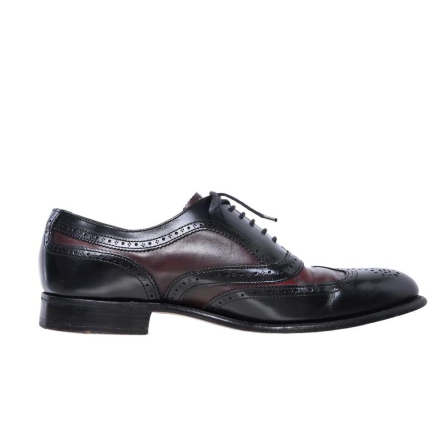 Paul Smith ウィングチップ カラー切替 レザーシューズ 8 ブラック 