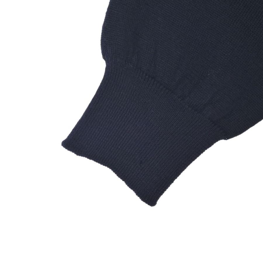 MONCLER 腕ワッペン ライン入り ウール ニット MONCLER 腕ワッペン ライン入り ウール ニット